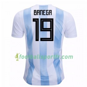 Tenue Argentine Banega 19 Domicile Coupe du monde 2018 Maillot de Foot